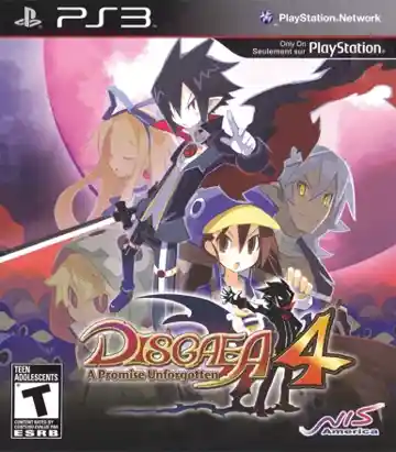 Disgaea 4 (USA) (v1.13) (Disc) (Update) box cover front